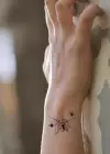 Geçici Örümcek Ağ Figürlü Dövme Tatto