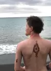 Geçici Pusula Dövme Tattoo