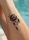 Geçici Pusula Figürlü Dövme Tatto