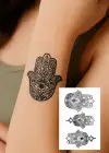 Geçici Rabia Ana Eli Figürlü Mini Dövme Tattoo