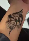 Geçici Saat Figürlü Mini Dövme Tattoo