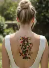 Geçici Savaşçı Kadın Modelli Dövme Tattoo
