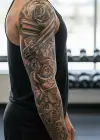 Geçici Silah Kol Dövme Tattoo