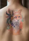 Geçici Tilki Dövme Tattoo