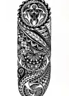 Geçici Tribal Figürlü Dövme Tattoo