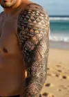 Geçici Tribal Figürlü Dövme Tattoo