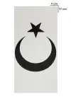 Geçici Türk Bayrağı - Ayyıldız Dövme Tattoo