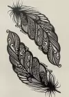 Geçici Tüy Figürlü Dövme Tatto
