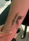 Geçici Tüy Figürlü Dövme Tatto