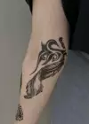 Geçici Tüy Ve Gül Figürlü Dövme Tattoo