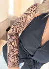 Geçici Yazı Detaylı Dövme Tattoo