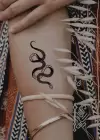 Geçici Yılan Figürlü Dövme Tatto