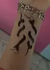 Geçici Yılan Figürlü Mini Dövme Tattoo
