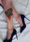 Gerçekçi Geçici Kadın Modelli Dövme Tattoo