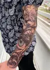 Göz Ve Gül Detaylı Kol Dövme Tattoo
