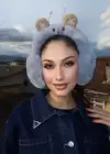 Gri Renk Ayıcık Figürlü Peluş Kulaklık