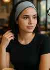 Gri Renk Saç Bandı