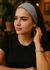 Gri Renk Saç Bandı