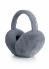 Gri Renk Taş Detaylı Peluş Kulaklık