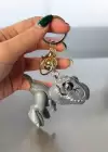 Gri Renk Timsah Figürlü Anahtarlık