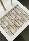 Gümüş Renk 6lı Çelik Halka Küpe Set
