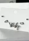 Gümüş Renk 6lı Karışık Figürlü Küpe Set
