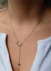 Gümüş Renk Ay Ve Yıldız Figürlü Çelik Xupıng Kolye(Çift)