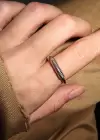 Gümüş Renk Ayarlanabilir Çelik Yüzük