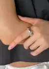 Gümüş Renk Ayarlanabilir Çelik Yüzük
