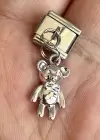 Gümüş Renk Ayıcık Figürlü Çelik Nomination Charm (Tek)