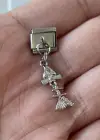Gümüş Renk Balık Figürlü Taş Detaylı Çelik Nomination Charm (Tek)