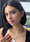 Gümüş Renk Beyaz Taş Detaylı Küpe Ve Kolye Set