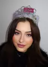 Gümüş Renk Bırtday Princess Yazılı Taç