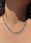 Gümüş Renk Çelik Balık Sırtı Kolye