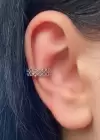 Gümüş Renk Çelik Ear Cuff (Tek)
