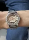 Gümüş Renk Çelik Kordonlu Erkek Saat