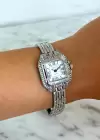 Gümüş Renk Çelik Kordonlu Kadın Saat