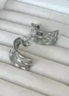 Gümüş Renk Çelik Küpe (Çift)