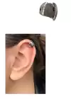 Gümüş Renk Cerrahi Çelik Tragus/Kıkırdak Küpe/Piercing (Tek)