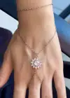 Gümüş Renk Çiçek Figürlü Çelik Şahmeran