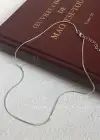 Gümüş Renk Erkek Zincir Çelik Kolye (50cm)
