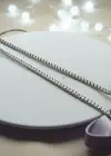 Gümüş Renk Erkek Zincir Çelik Kolye (55cm)