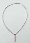 Gümüş Renk Erkek Zincir Çelik Kolye (55cm)