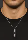 Gümüş Renk Erkek Zincir Çelik Kolye (60cm)