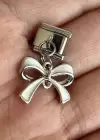 Gümüş Renk Fiyonk Figürlü Çelik Nomination Charm (Tek)