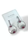 Gümüş Renk Göz Figürlü Çelik Xupıng Küpe (Çift)