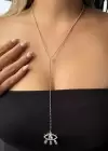 Gümüş Renk Göz Figürlü Y Kolye