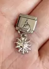 Gümüş Renk Güneş Figürlü Çelik Nomination Charm (Tek)