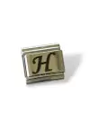 Gümüş Renk H Harf Çelik Nomination Charm (Tek)