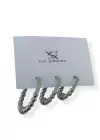 Gümüş Renk Halka 3lü YSX Küpe Set